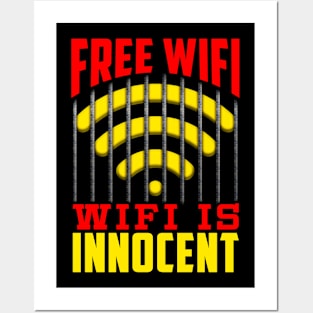 Free Wifi Funny Wireless Posters and Art